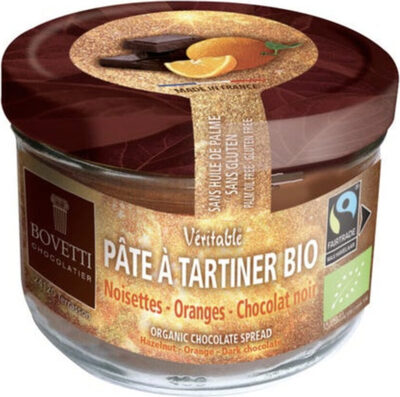 Pâte à tartiner bio noisettes, oranges, chocolat noir