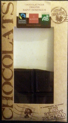Chocolat Noir Origine Saint Domingue