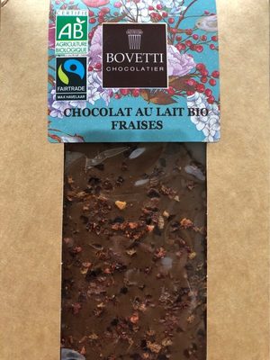 Chocolat au Lait Bio Fraises