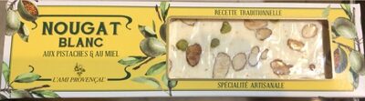 Nougat blanc - Pistache & Miel