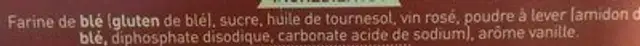 Longuettes de provence ingredients label