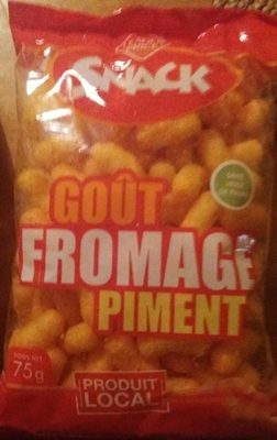 Snack- Goût fromage piment front packaging