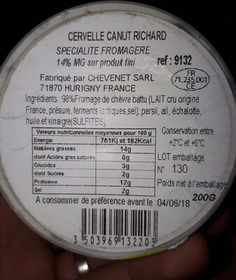Cervelle Canut Richard