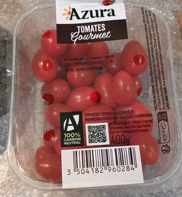 Tomates cerises allongées