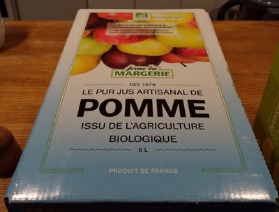 Le pur jus artisanale de Pomme front packaging