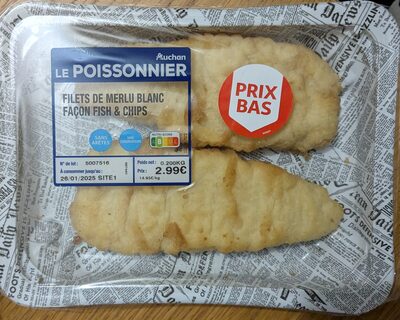 Filets de merlu blanc façon fish & chips