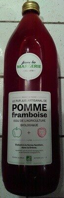 Le pur jus artisanal de pomme framboise