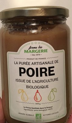La Purée artisanale de poire
