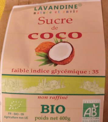 Sucre de noix de coco bio