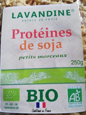 Protéines de soja, petits morceaux