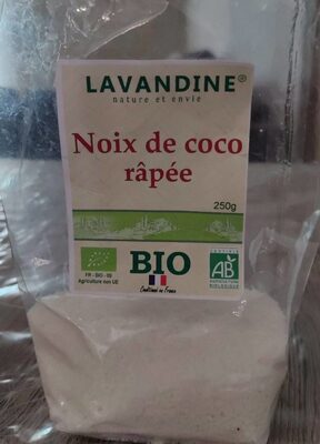 Noix de coco râpée bio front packaging