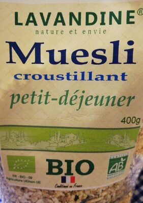 Muesli croustillant front packaging