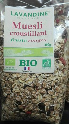 Muesli croustillant fruits rouges