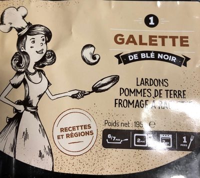 Galette Lardons Pommes de Terre Raclette front packaging