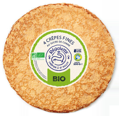 Crêpes fines bio au sucre de canne