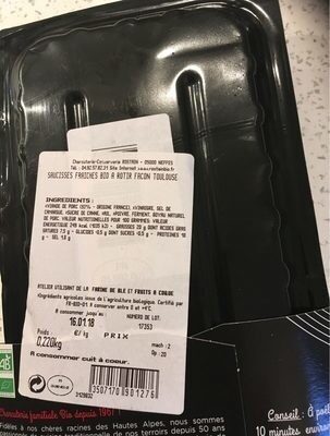 Saucisse de toulouse