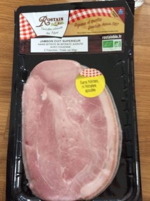 Jambon cuit supérieur avec couenne
