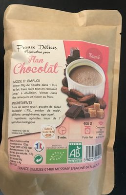 Preparation pour flan au chocolat