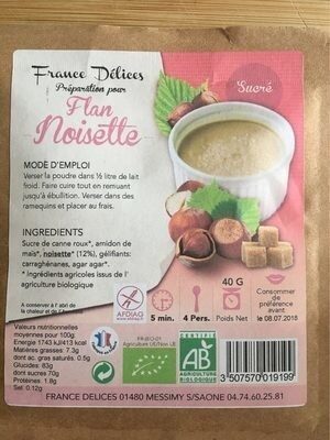 Flan noisette