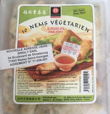 Nems vegetarien
