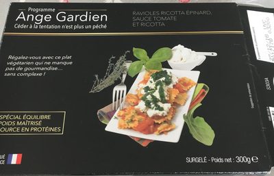 Ravioles ricota epinard tomates front packaging