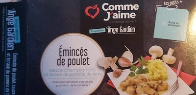 Émincés de poulet sauce champignons et écrasé de pomme de terre