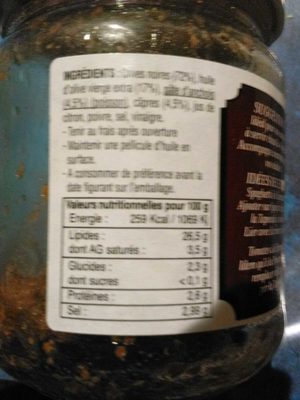 Tapenade à l'Ancienne