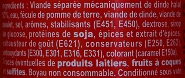 Petit Saveur'Délice goût bœuf ingredients label
