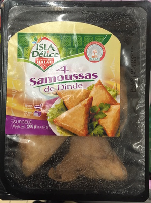 4 Samoussas de Dinde, Surgelé