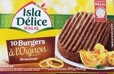 10 Burgers a l'oignon surgelés