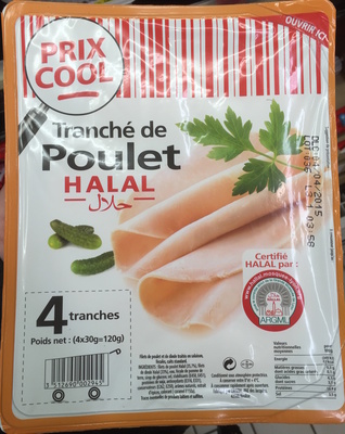 Tranché de poulet halal