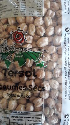 Pois chiches ingredients label