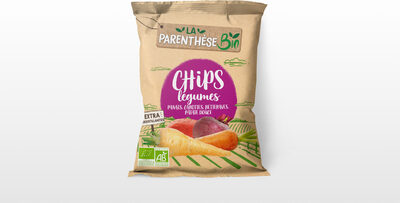 Chips de légumes au sel de mer front packaging