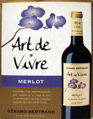 Vin Merlot Pays d'Oc IGP Art de Vivre Gérard Bertrand
