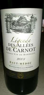 Légende des allées de Carnot front packaging