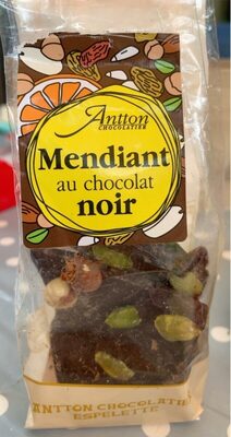 Mendiant au chocolat noir