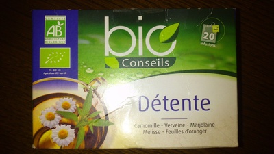 Infusion Détente - Bio Conseils front packaging