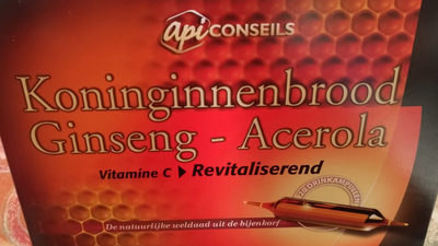 Gelée Royale - Ginseng - Acérola - 20 Ampoules ? front packaging