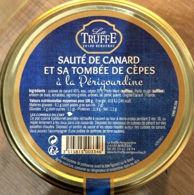 Sauté de canard et sa tombee de cepes