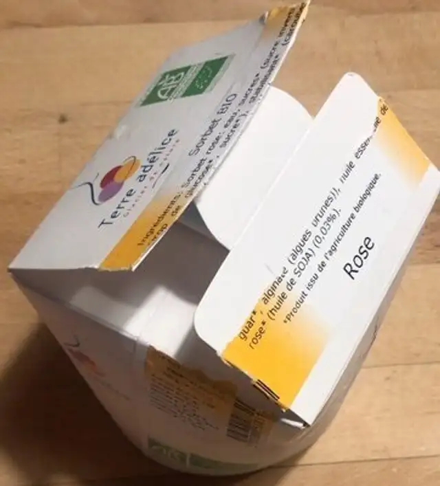 Sorbet à la rose front packaging