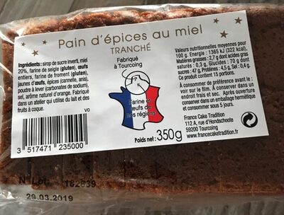 Pain d'epices au miel