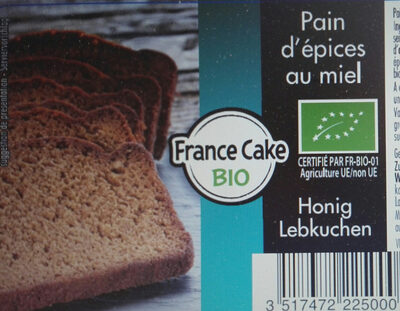 Pain d'épices bio au miel tranché