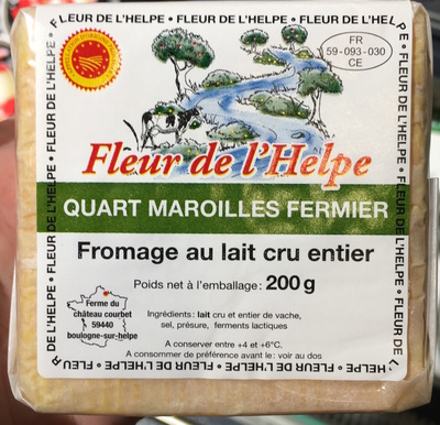 Quart maroilles fermier (29,6% MG)