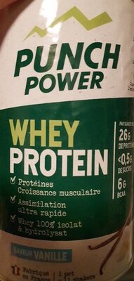 Punch Power Whey Protein - Saveur Vanille
