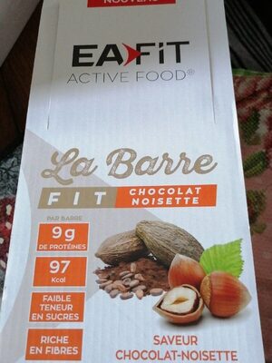 Barre hyperprotéinée EA FIT Vegan chocolat/noisettes