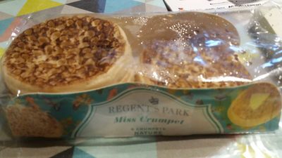 Crumpet nature. Crêpes anglaises