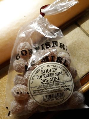 Confiserie au miel front packaging