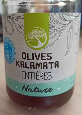Olives Kalamata entières nature front packaging