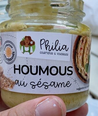 Houmous au sesame front packaging