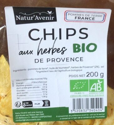 Chips aux herbes bio